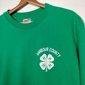 Vintage 4H Club T Shirt Large Barbour County West Virginia Farm Single Stitch